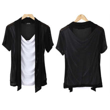 Load image into Gallery viewer, Fake Two-Piece Cutout Short Sleeve T-Shirt