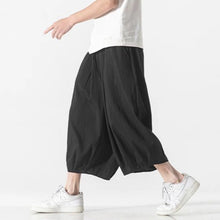 Load image into Gallery viewer, Retro Ice Silk Linen Over-the-Knee Pants