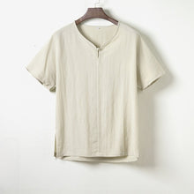 Load image into Gallery viewer, Retro Cotton Linen Button-down Shirt