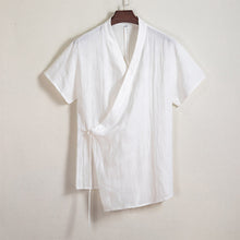 Load image into Gallery viewer, Cotton and Linen Kimono Loose Cardigan Shirt