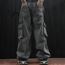 Load image into Gallery viewer, Ripped Outdoor Hip-hop Denim Trousers