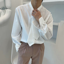 Load image into Gallery viewer, Casual Solid Color Tie Loose Shirt