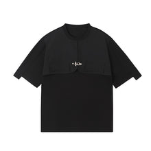 Load image into Gallery viewer, Round Neck Fake Two Piece Casual T-shirt