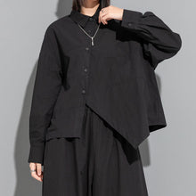 Load image into Gallery viewer, Irregular Slit Long Sleeve Shirt