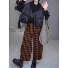 Load image into Gallery viewer, Retro Thickened Plaid Casual Pants
