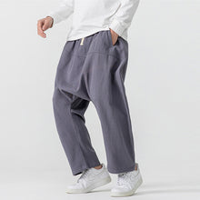 Load image into Gallery viewer, Retro Low Crotch Casual Loose Straight Wide Leg Pants