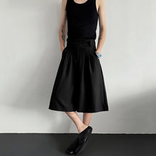 Load image into Gallery viewer, Button-embellished Draped Wide-leg Casual Suit Shorts