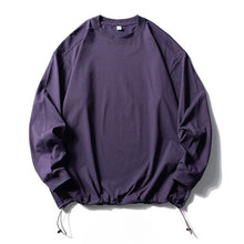 Load image into Gallery viewer, Retro Solid Color Drawstring Quick-drying Shirt