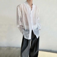 Load image into Gallery viewer, Ruffled Slightly See-through Shirt