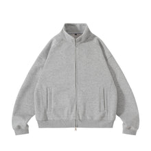 Load image into Gallery viewer, Two-way Zipper Oversized Stand Collar Bomber Jacket