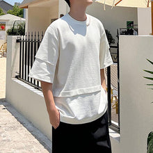 Load image into Gallery viewer, Patchwork Beaded Short Sleeve T-Shirt
