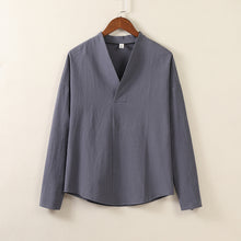 Load image into Gallery viewer, Casual Vintage Cotton and Linen Shirt