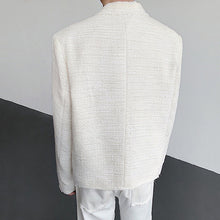 Load image into Gallery viewer, Tweed Loose-fitting Suit Collar Jacket