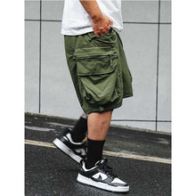Load image into Gallery viewer, Large Pocket Zipper Casual Loose Shorts