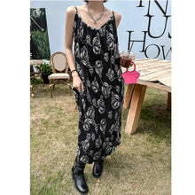 Load image into Gallery viewer, Mesh Loose Round Neck Straight Dress