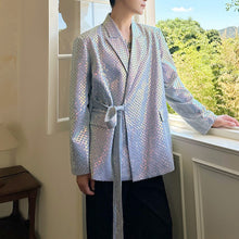 Load image into Gallery viewer, Sequined Lace-Up Stage Blazer