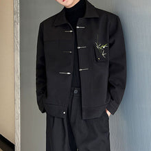 Load image into Gallery viewer, Vintage Embroidered Lapel Loose Jacket