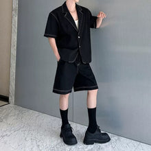 Load image into Gallery viewer, Washed Denim Relaxed-Fit Two-piece Set