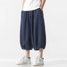 Load image into Gallery viewer, Retro Ice Silk Linen Over-the-Knee Pants