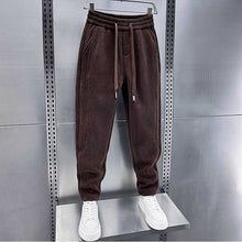 Load image into Gallery viewer, Corduroy Fleece Casual Loose Sports Pants