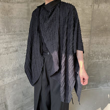 Load image into Gallery viewer, Irregular Pleated Pace-up Half-sleeve Silhouette Cape
