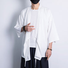 Load image into Gallery viewer, Three-quarter Sleeve Loose Tie Cardigan