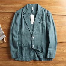 Load image into Gallery viewer, American Retro Casual Linen Blazer