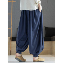 Load image into Gallery viewer, Loose Draped Ankle Tied Casual Harem Pants