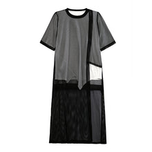 Load image into Gallery viewer, Irregular Mesh T-shirt Casual Suit