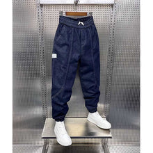 Load image into Gallery viewer, Winter Denim Harem Loose Fleece Pants
