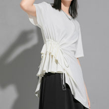 Load image into Gallery viewer, Women's Batwing Loose-fitting Waist Patchwork T-shirt