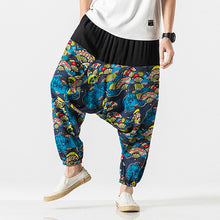Load image into Gallery viewer, Japanese Cotton and Linen Casual Harem Lantern Crotch Pants