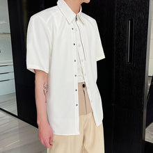 Load image into Gallery viewer, Casual Lapel Zipper T-shirt