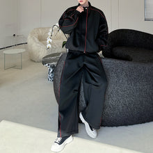 Load image into Gallery viewer, Stand-up Collar Sports Jacket and Casual Loose Pants Two-piece Set