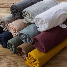 Load image into Gallery viewer, Solid Color Round Neck Loose Casual T-shirt