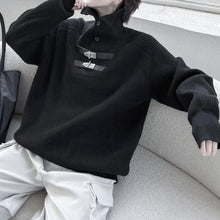 Load image into Gallery viewer, Retro Turtleneck Solid Color Thickened Knitted Sweater