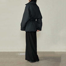 Load image into Gallery viewer, Winter Waist Cinched White Duck Down Warm Jacket