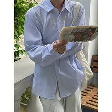 Load image into Gallery viewer, Vertical Stripes Casual Long Sleeve Shirt