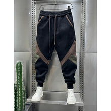 Load image into Gallery viewer, Colorblock Fleece Casual Stretch Harem Pants