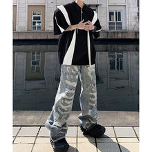 Load image into Gallery viewer, Contrast Shoulder Pad Polo Short Sleeve Top