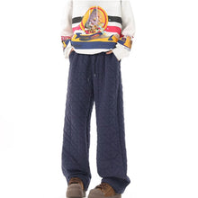 Load image into Gallery viewer, Diamond Thickened Cotton Casual Wide-Leg Pants