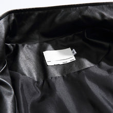 Load image into Gallery viewer, Stand Collar Leather Jacket