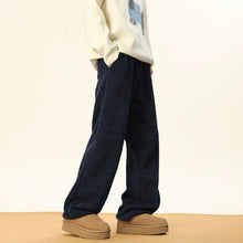 Load image into Gallery viewer, Thick Cotton Casual Corduroy Straight Wide-leg Pants