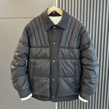 Load image into Gallery viewer, Lapel Patchwork Fake Two-piece Loose Jacket