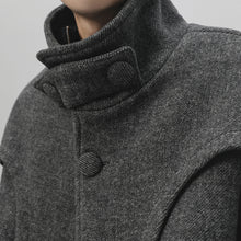 Load image into Gallery viewer, Retro Stand Collar Thickened Short Coat