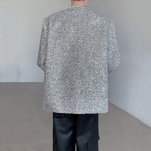 Load image into Gallery viewer, Shiny Silver Collarless Jacket