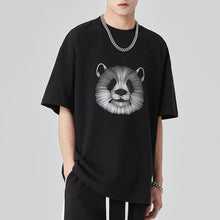 Load image into Gallery viewer, Panda Head Print Crew Neck T-shirt