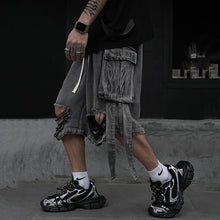 Load image into Gallery viewer, Distressed Multi-Pocket Straight Jeans