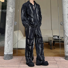 Load image into Gallery viewer, Washed Distressed Denim Jacket Wide-leg Trousers Two-piece Set