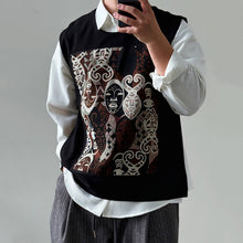 Load image into Gallery viewer, 【Mask】Loose-fitting Patchwork Vest
